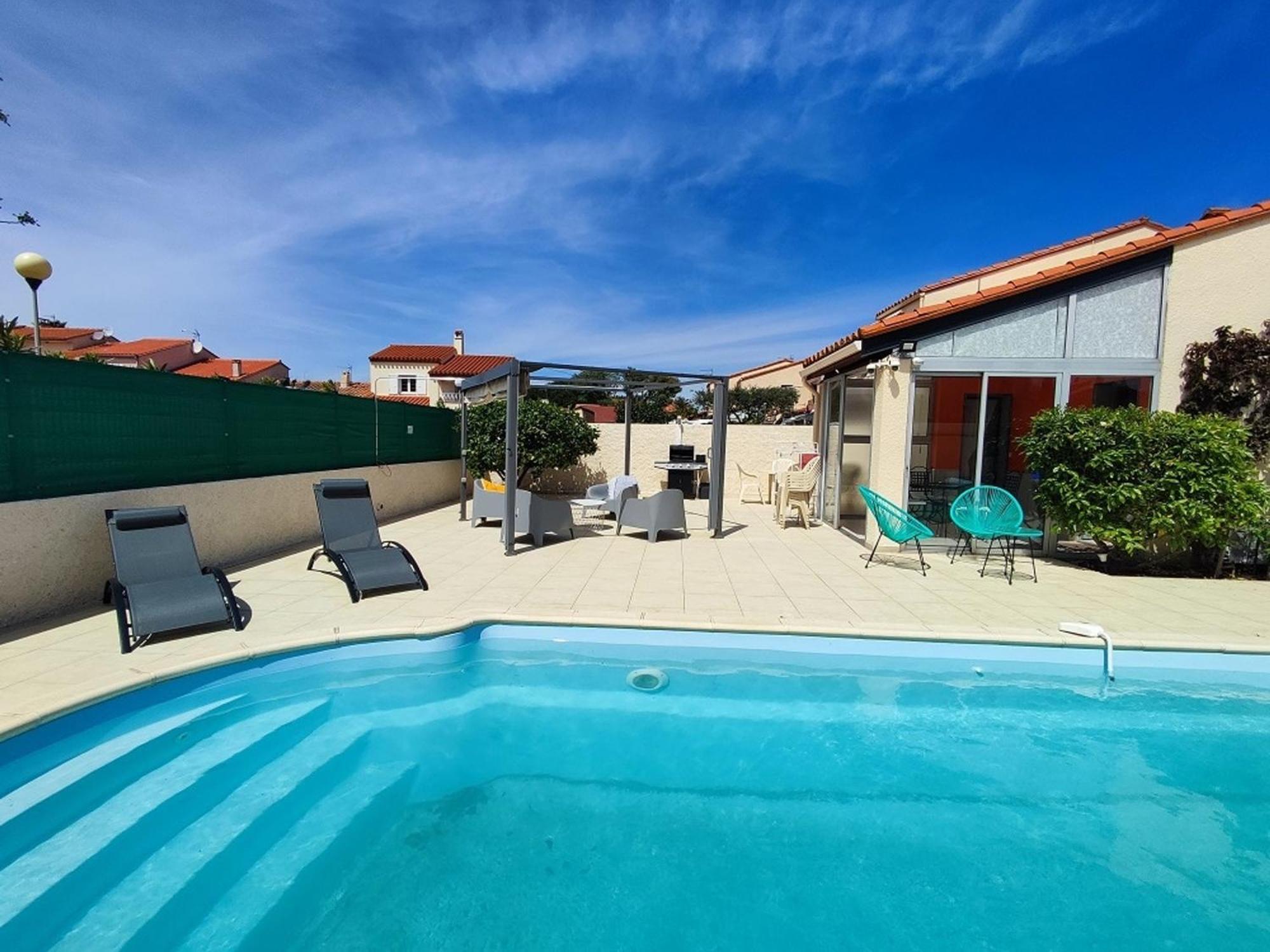 Pavillon 6 Pers A Argeles-Sur-Mer: Piscine, Clim, Parking, Wifi, Proche Plage - Fr-1-776-5 Buitenkant foto